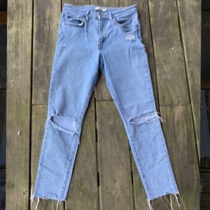 Levi’s Distressed 721 High Rise Skinny Jeans